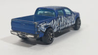 2013 Hot Wheels City Graffiti Rides 2009 Ford F-150 Truck Metallic Blue Die Cast Toy Car Vehicle