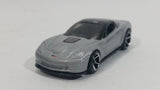 2008 Hot Wheels '09 Corvette ZR1 Metallic Grey Silver Die Cast Toy Car Vehicle