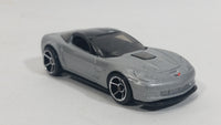 2008 Hot Wheels '09 Corvette ZR1 Metallic Grey Silver Die Cast Toy Car Vehicle