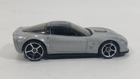 2008 Hot Wheels '09 Corvette ZR1 Metallic Grey Silver Die Cast Toy Car Vehicle