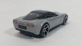 2008 Hot Wheels '09 Corvette ZR1 Metallic Grey Silver Die Cast Toy Car Vehicle