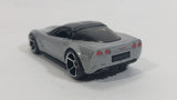 2008 Hot Wheels '09 Corvette ZR1 Metallic Grey Silver Die Cast Toy Car Vehicle