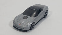 2008 Hot Wheels '09 Corvette ZR1 Metallic Grey Silver Die Cast Toy Car Vehicle