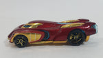 2014 Hot Wheels Marvel Iron Man Movie Film Comic Character Dark Red & Gold Die Cast Toy Car Vehicle