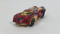 2014 Hot Wheels Marvel Iron Man Movie Film Comic Character Dark Red & Gold Die Cast Toy Car Vehicle