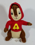 Alvin and The Chipmunks "Alvin" 8 1/2" Red Hooded Cartoon Character Stuffed Animal Plush