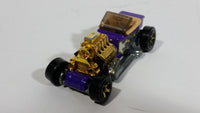 2010 Hot Wheels Hot Rods T-Bucket Purple Plastic Body Die Cast Toy Car Vehicle - Treasure Valley Antiques & Collectibles