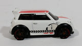 2011 Hot Wheels Mini Cooper S Challenge White Die Cast Toy Car Vehicle