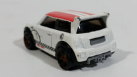 2011 Hot Wheels Mini Cooper S Challenge White Die Cast Toy Car Vehicle