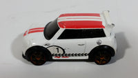 2011 Hot Wheels Mini Cooper S Challenge White Die Cast Toy Car Vehicle