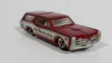 2010 Hot Wheels City Works Custom '66 GTO Wagon Fire Department Dark Red and White Die Cast Toy Car Vehicle