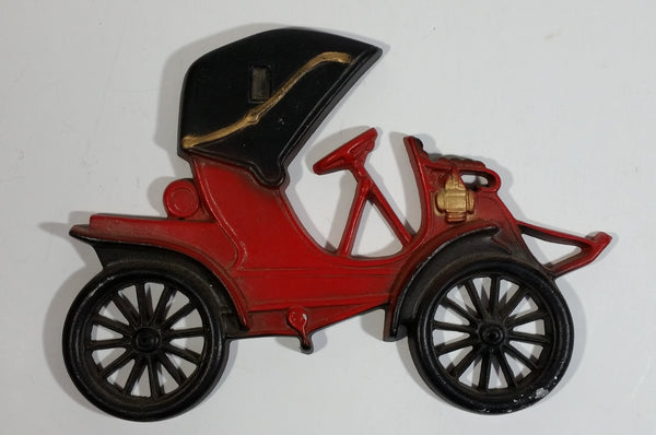 Vintage Midwest Products Co. Red Antique Car Metal Wall Hanging No. 211