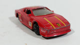 Vintage Yatming Road Tough Ferrari Testarossa Super Star 11 Red Die Cast Toy Car Vehicle