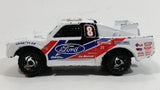 1998 Hot Wheels Bad Mudder Ford Racing Truck White Die Cast Toy Car Vehicle