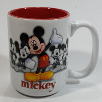 Authentic Original Disney Parks Walt Disney World Mickey Mouse 3D White and Red Ceramic Coffee Mug - Cartoon Character Collectible