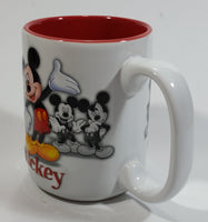 Authentic Original Disney Parks Walt Disney World Mickey Mouse 3D White and Red Ceramic Coffee Mug - Cartoon Character Collectible