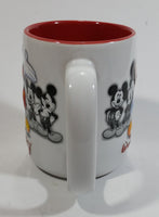 Authentic Original Disney Parks Walt Disney World Mickey Mouse 3D White and Red Ceramic Coffee Mug - Cartoon Character Collectible