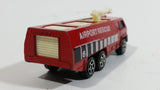 Vintage 1980s Corgi Juniors Chubb Fire Truck Airport Rescue 6 Red Die Cast Toy Car Firefighting Vehicle