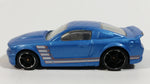 2009 Hot Wheels Mustang 45th Custom '07 Ford Mustang Blue Die Cast Toy Muscle Car Vehicle