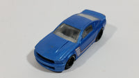 2009 Hot Wheels Mustang 45th Custom '07 Ford Mustang Blue Die Cast Toy Muscle Car Vehicle