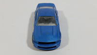 2009 Hot Wheels Mustang 45th Custom '07 Ford Mustang Blue Die Cast Toy Muscle Car Vehicle