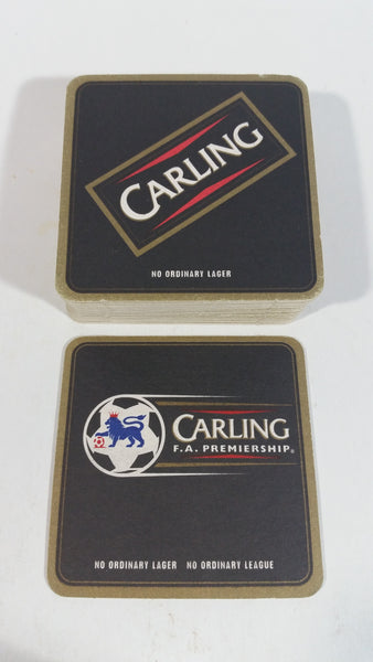 Carling F.A. Premiership Soccer Football "No Ordinary Lager, No ordinary League" Lot of 26 Beer Drink Coasters