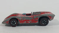 Vintage 1970 Hot Wheels Grand Prix Enamel Red Lines Ferrari 312P Enamel Red Die Cast Toy Race Car Vehicle Hong Kong