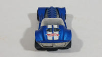 2010 Hot Wheels Track Stars Dieselboy Satin Blue Die Cast Toy Race Car Vehicle