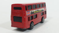 Vintage Corgi Juniors Daimler Fleetline 'See More London' Red Double Decker Bus Die Cast Toy Car Vehicle