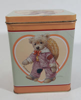 1987 Giordano 'Jessie' Cute Teddy Bear Tin Metal Container Collectible