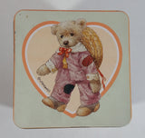 1987 Giordano 'Jessie' Cute Teddy Bear Tin Metal Container Collectible