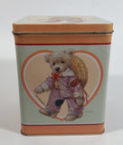 1987 Giordano 'Jessie' Cute Teddy Bear Tin Metal Container Collectible