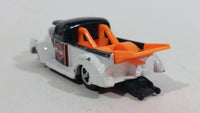 2001 Hot Wheels Harley Davidson Motor Cycles '40 Ford Truck White Black Die Cast Toy Car Vehicle