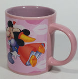 Monogram Disney Mickey Mouse and Minnie Mouse Kissing Love Themed Cartoon Characters Pink Ceramic Coffee Mug