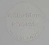 Solar-Filma Reykjavik Godafoss Water Falls Iceland Plastic Tray Souvenir Travel Collectible 5 1/8" x 3 3/4"