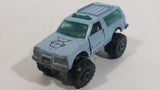 1995 Hot Wheels Blazer 4x4 Light Blue Grey Die Cast Toy Car Vehicle with Opening Doors