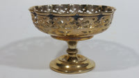 Small 3" Tall Silver Plated Copper Style Metal Candy Dish