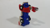 Vintage 1985 Tomy Japan Gobot Commandrons Motron Red Blue White Transformer Car Toy Vehicle - McDonald's Happy Meals