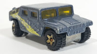 2007 Hot Wheels Temblor Getaway Humvee General Corp Metalflake Blue Grey Die Cast Toy Car Vehicle