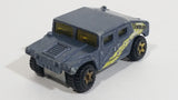 2007 Hot Wheels Temblor Getaway Humvee General Corp Metalflake Blue Grey Die Cast Toy Car Vehicle