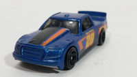 2015 Hot Wheels Race Team Circle Trucker Truck Dark Blue Die Cast Toy Car Vehicle