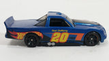 2015 Hot Wheels Race Team Circle Trucker Truck Dark Blue Die Cast Toy Car Vehicle