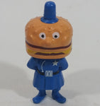 Vintage 1985 McDonald's Officer Big Mac PVC Toy Police Cop Figure with Burger Head - 2 3/4" Tall