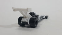 1993 Hot Wheels Dragster Funny Car White Black Die Cast Toy Race Car Vehicle McDonald's Happy Meal