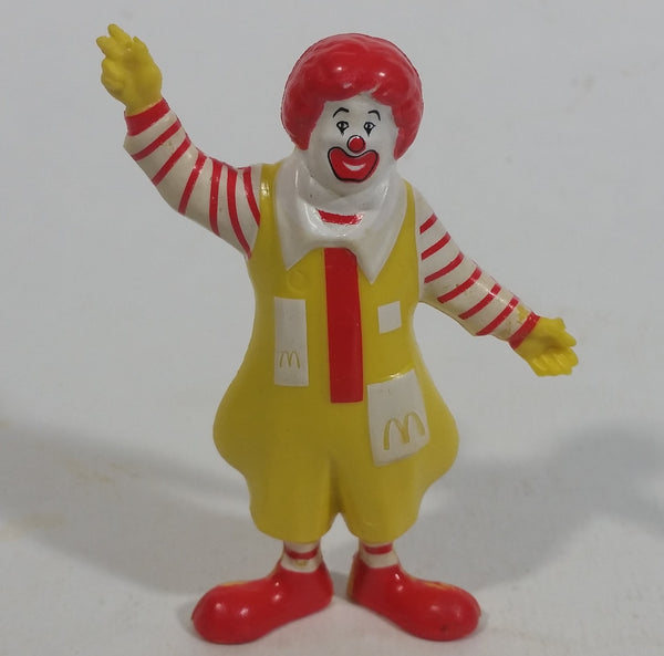 Vintage 1985 McDonald's Ronald McDonald Clown Waving PVC Toy Figure - 2 3/4" Tall