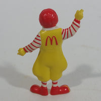Vintage 1985 McDonald's Ronald McDonald Clown Waving PVC Toy Figure - 2 3/4" Tall