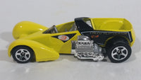 2000 Hot Wheels Secret Code Screamin' Hauler Yellow Black Die Cast Toy Car Vehicle