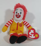 2009 Ty Beanie Baby Ronald McDonald Toy Character Stuffed Plush McDonald's Happy Meal Toy