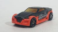 HTF 2005 Hot Wheels First Editions Symbolic Black and Dark Orange Die Cast Toy Car Vehicle