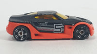 HTF 2005 Hot Wheels First Editions Symbolic Black and Dark Orange Die Cast Toy Car Vehicle